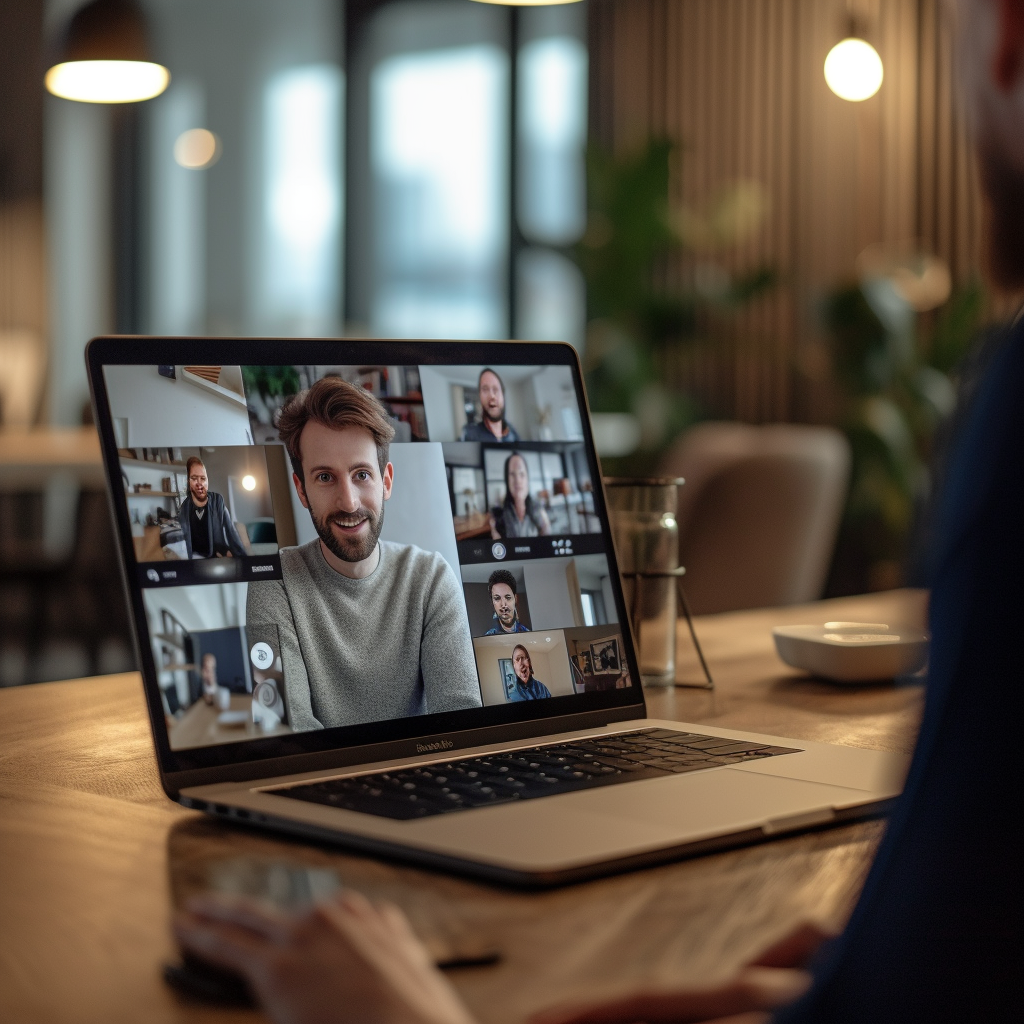 AI generated image of a video call